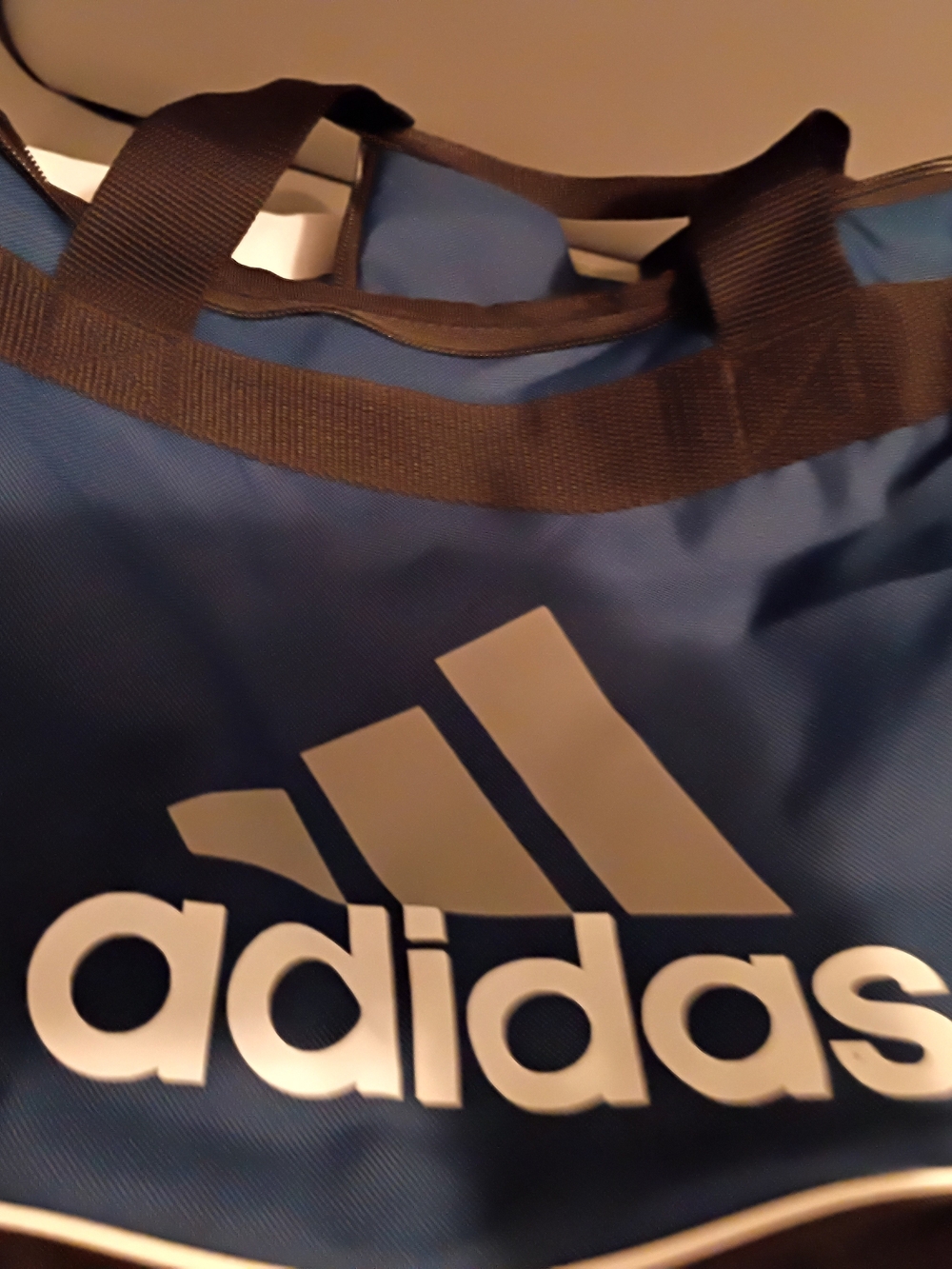 adidas Navy Blue Sports Tote with White Logo